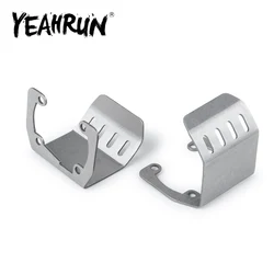 YEAHRUN telaio in acciaio inox armatura anteriore asse posteriore protezione piastra paramotore per Axial SCX10 II 90046 1/10 RC Crawler ricambi auto