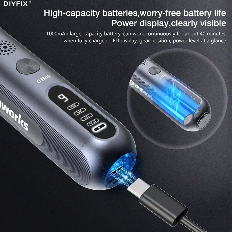 DIYFIX AGK302 80W 6 Speed ปรับไฟฟ้าแกะสลักปากกาโทรศัพท์ CPU ซ่อมเครื่องเจาะเครื่องมือ30000r/min