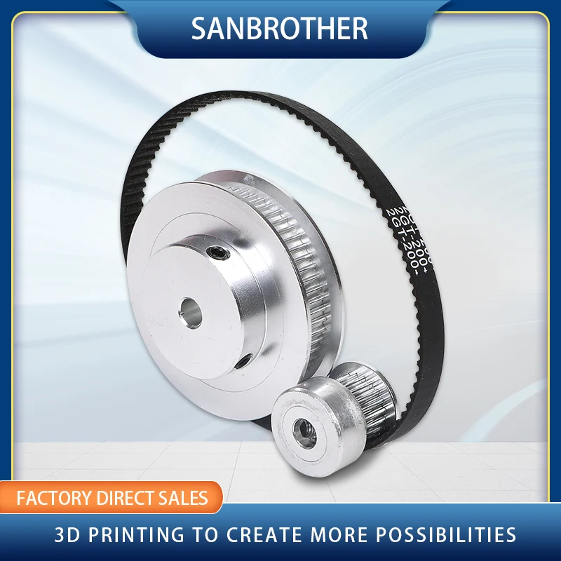 Timing Belt Polia GT2, 60 Dentes, 20 Dentes Redução, 3:1, 1:3, 3D Printer Acessórios, Largura da correia, 6mm, Diâmetro 5mm, 8mm, 10mm