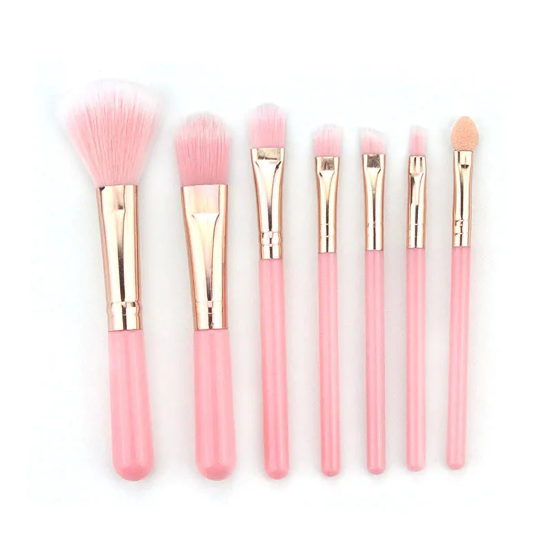 7Pcs Makeup Brushes Set Eye Shadow Foundation Powder Contour Concealer Lip Make Up Brush Beauty Tools T0362