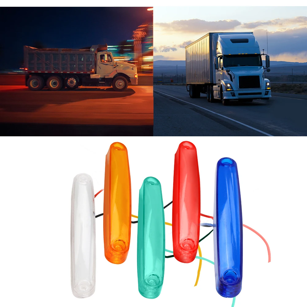 

Задние индикаторы, водонепроницаемые, 9 светодиодов, 1 пара, боковой фонарь для грузовика, автомобильные аксессуары, габаритный фонарь, боковой габаритный фонарь для грузовика прицепа, 12-24 В