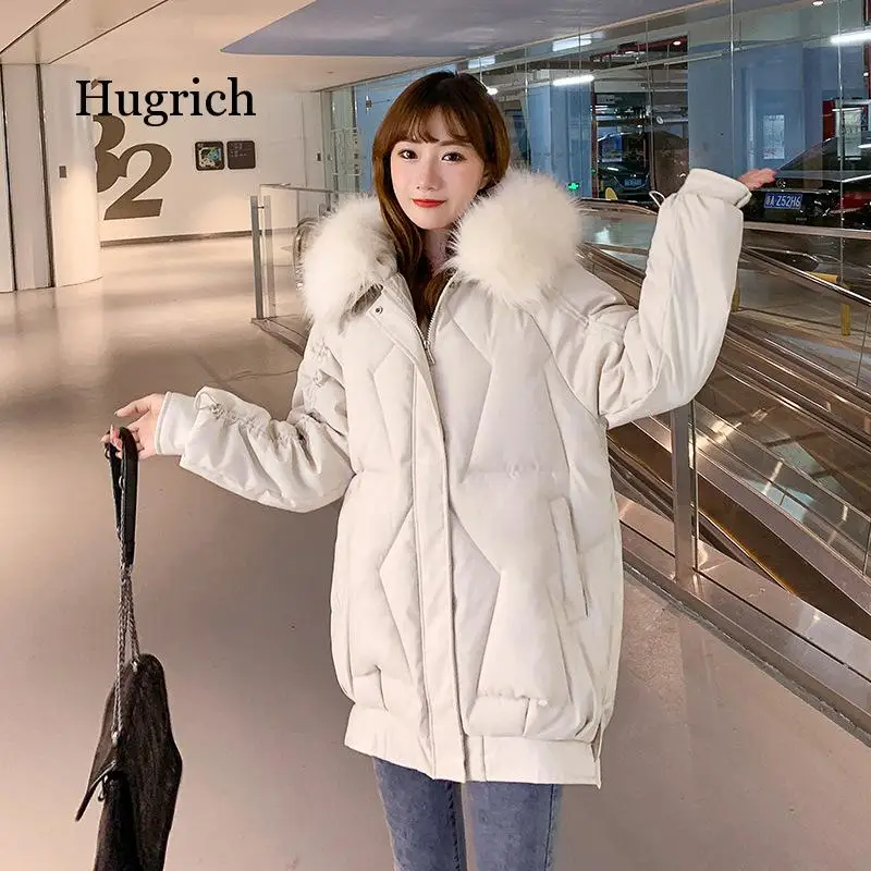 2020 Winter Women Parkas Coat Casual Female Mid-Long Thicken Hooded Big Fur Warm Coat Winter Outwear Snow Wear Jacket