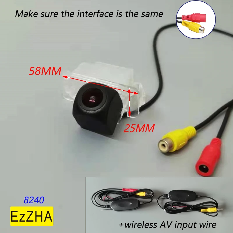 

Fisheye Dynamic Trajectory Wireless Car Rear View Camera For Ford Focus Edge Kuga Ranger Fiesta Mondeo Galaxy C-Max Ecosport