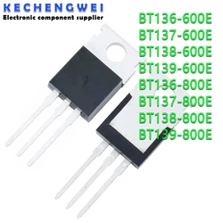 10PCS BT136-600E BT137-600E BT138-600E BT139-600E BT136-800E BT137-800E BT138-800E BT139-800E TO-220 BT136 BT137 BT138 BT139 IC