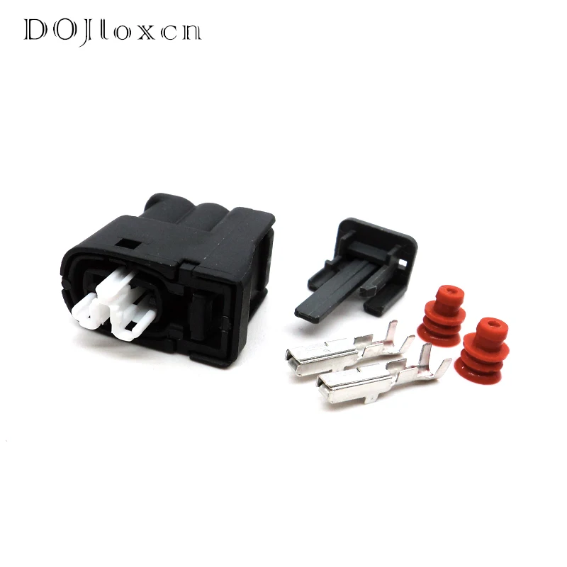 2/5/10/20/50 Sets 2 Pin 90980-11246 Lnjector Auto Female Connector For Toyota 2JZ-GE Matrix Lexus SC300 Hyundai Mazda RX7 S6