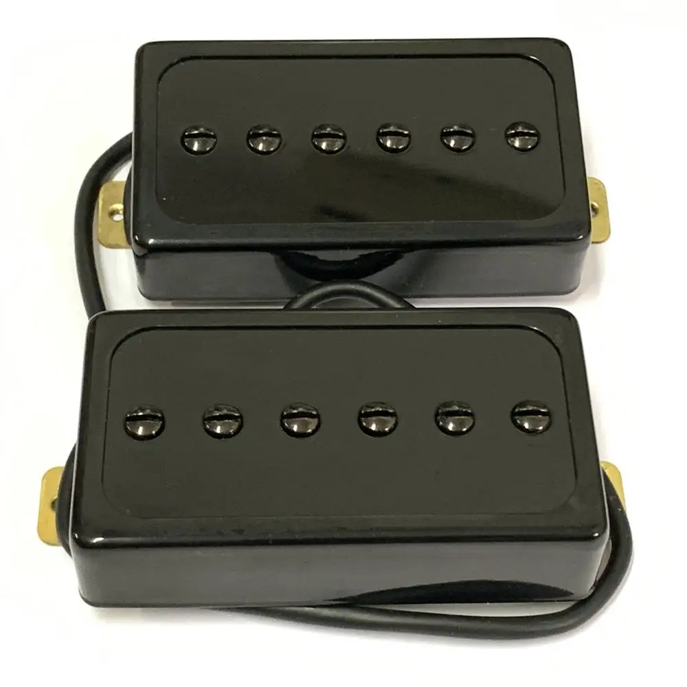 

Black Replacement Artec Pickup Set - P90, Humbucker Size Set of 2（SHC63B-BK）