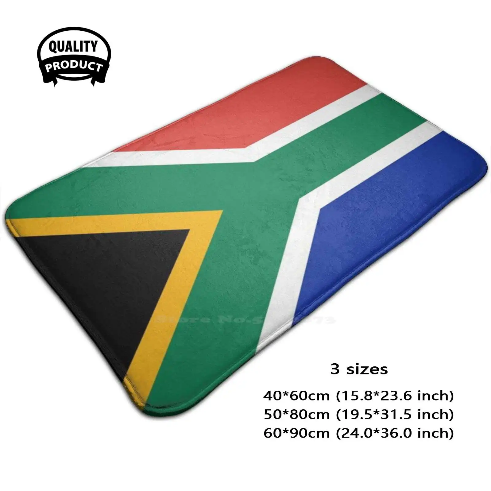 South African Flag Soft Cushion Home Carpet Door Mat Car Rug South African Symbol Emblem Country National Patriotic Continent