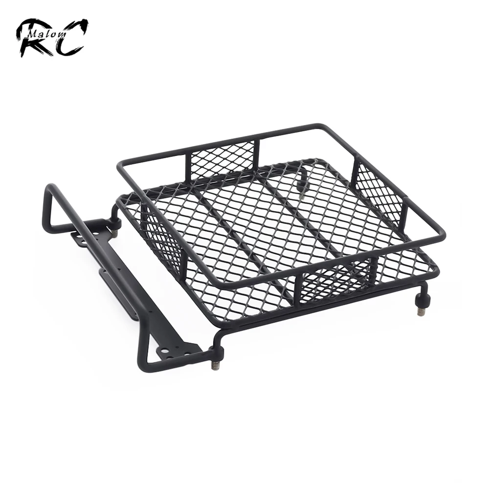 1Pcs Metal Roof Rack Luggage Racks with LED Light Bar for 1/12 RC Crawler Car MN D90 D99S SCX10 Tamiya CC01 CR01 D90 TF2 Upgrade