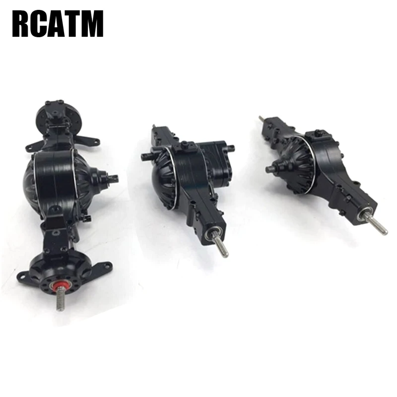 

Metal 6X6 Drive Power Front Rear Differential Axle Set For 1/14 Tamiya RC Truck Trailer Tipper Scania Actros Volvo MAN DIY Parts