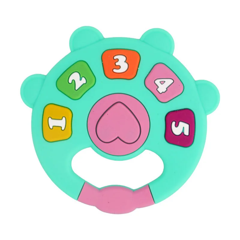 

Baby Teether Accordion Style Rattle Teether Baby Teething Toys, Boiled Teething Sticks to Recognize Numbers
