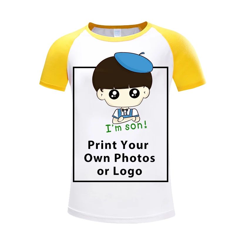 

kid size T-shirt Top Fashion Short-sleeved Custom Printing Logo Photos T-shirt Grils T shirt Cool Shirt For kid Breathable Tops