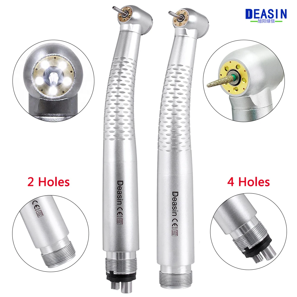 Dental high speed handpiece 5 Leds 5 Water Sprays High Speed Turbine 2/4 Holes Dental Cartridge Dental Material Tools