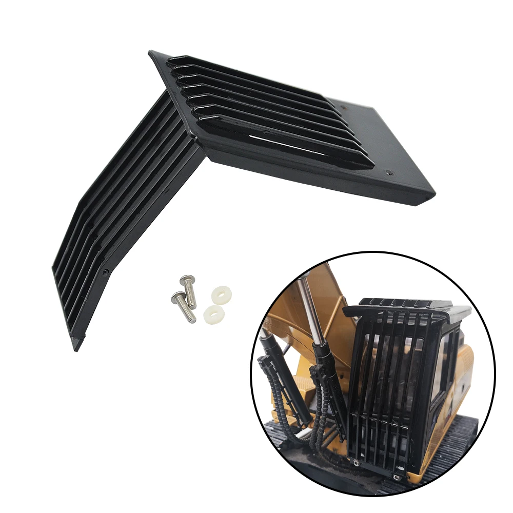 

Upgrade Huina 1550 1580 Cab Protective Metal Cover For 1/14 RC Excavator Truck Loader Parts