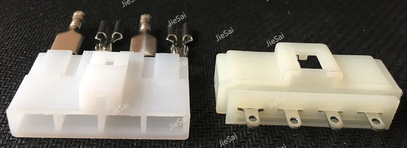 4 Pinos Automotivo Fio Harnes Cabo Auto Conector Fêmea Plugue Macho Com Terminais