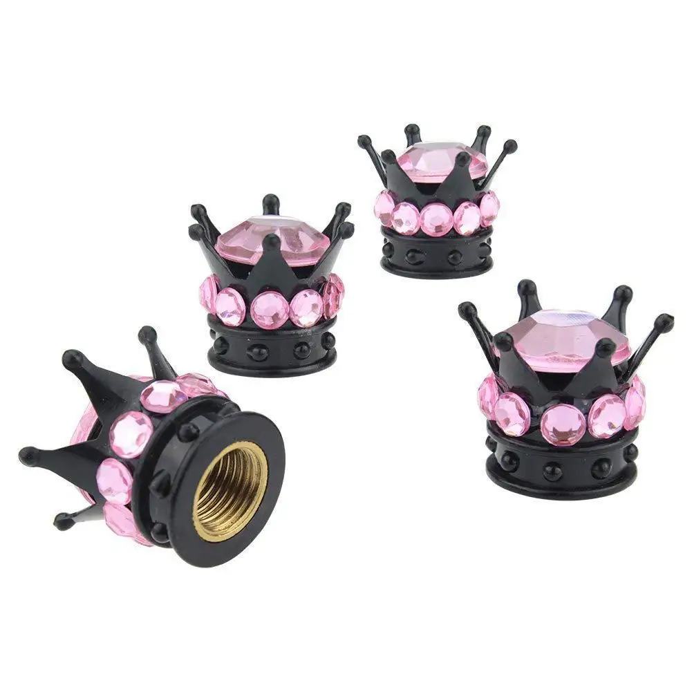 4Pcs/Set Bling Rhinestone Tire Wheel Stem Caps Car tire cap Auto Truck pneumatic valves plugs cover  on the nipple automobile