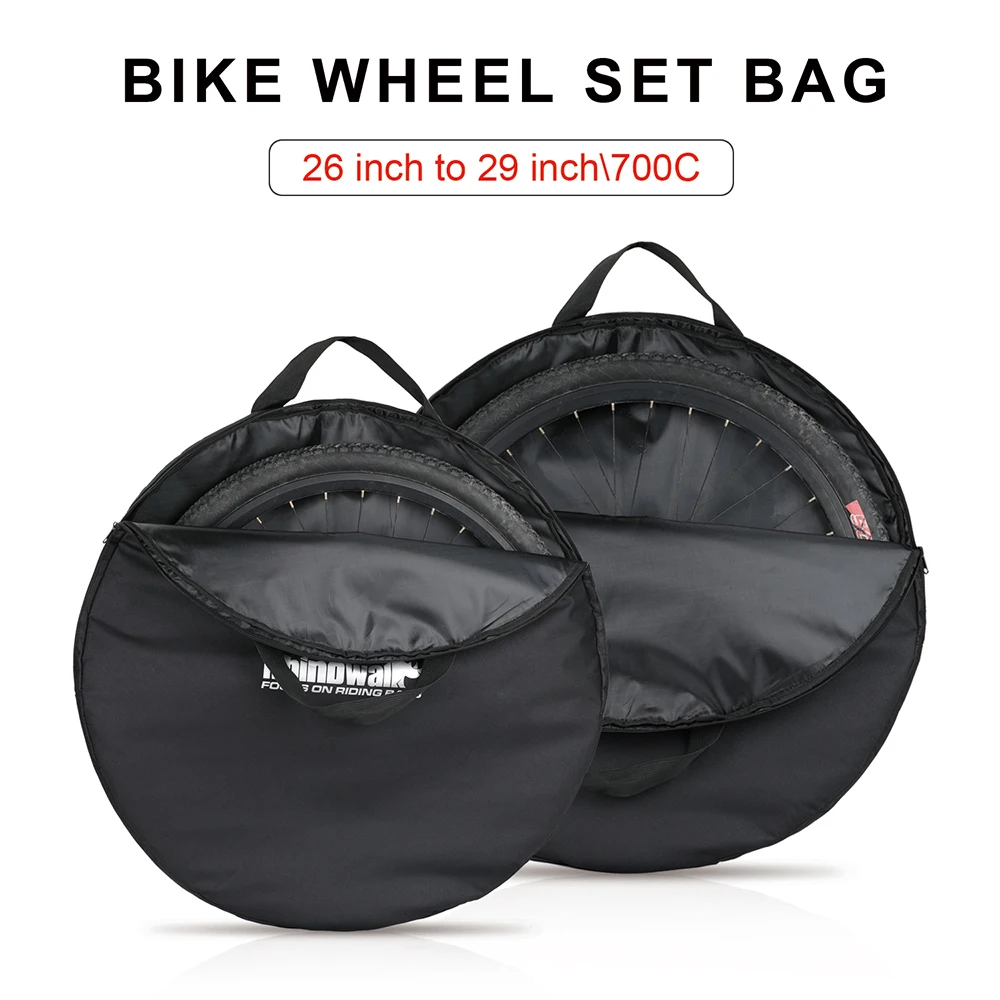 Rhinowalk Bike Wheel Bag Transport Bicycle Wheel Bag 26-29 Inch Cycling Road MTB 700C Road Bike Single Wheel Carry Bag Cover 1PC