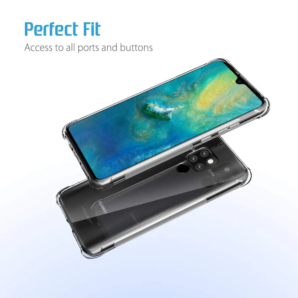 Soft Silicone Case For Huawei Mate 20X 5G Phone Luxury Premium Crystal Soft Shockproof tpu Clear Back Cover For Huawei Mate 20