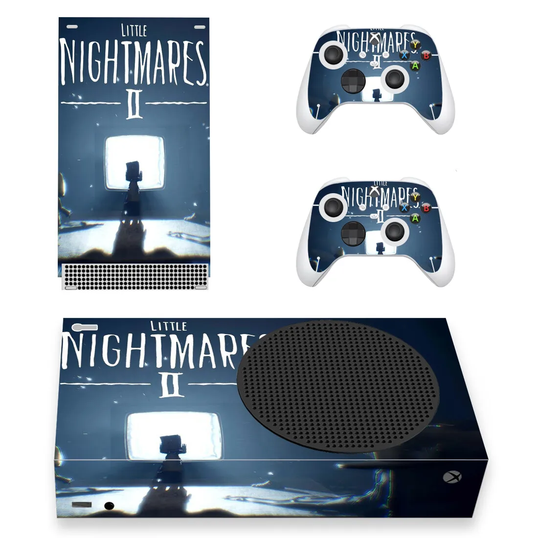 Nightmare Style Xbox Series S Skin Sticker for Console & 2 Controllers Decal Vinyl Protective Skins Style 1