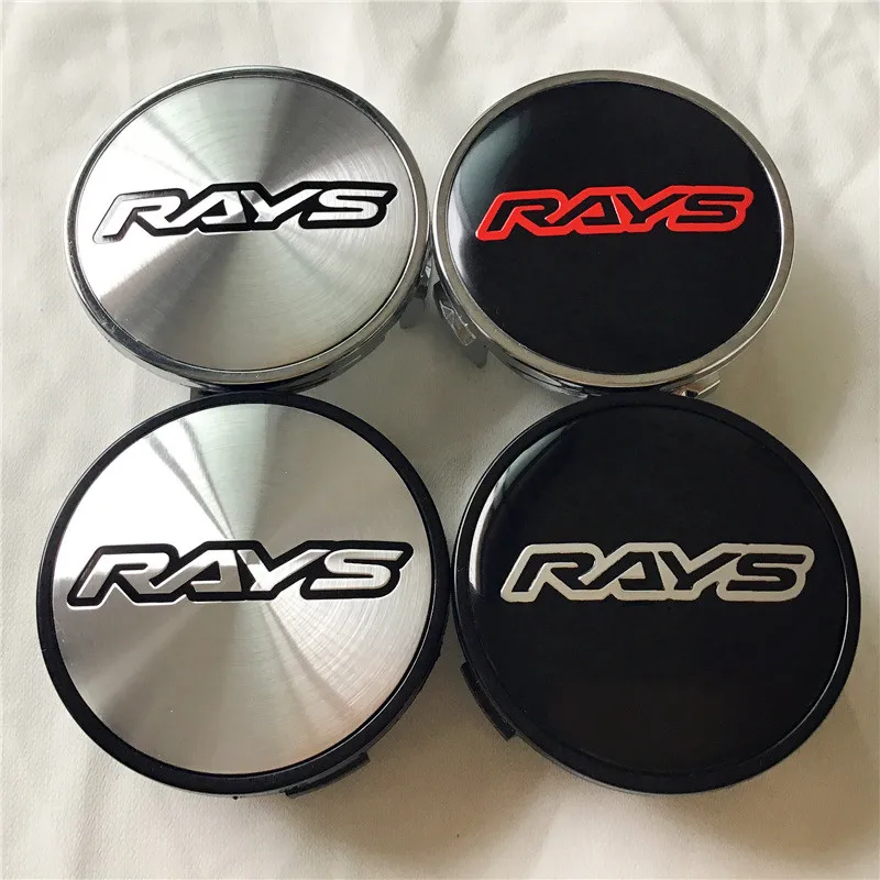 4pcs RAYS Racing Wheels Center Hub Cap 62mm Car Styling Emblem Badge Auto Duspro of Decal Cover