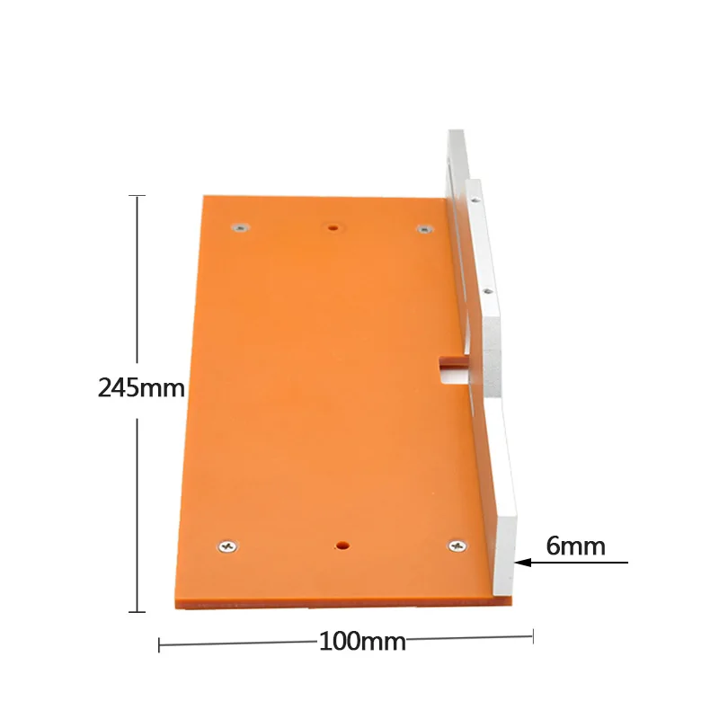 Placa de inserción de mesa de enrutador de aluminio, fresadora de madera eléctrica, tablero abatible con calibrador de inglete, sierra de mesa de guía, herramienta de carpintería