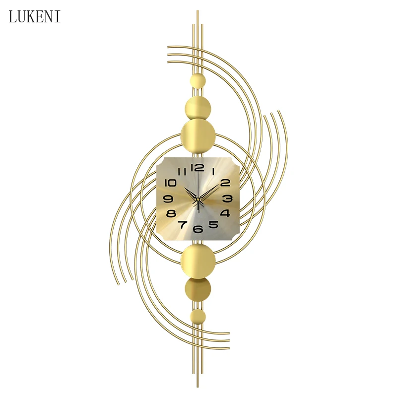 Clocks Wall Clocks Living Room Mute Home Clock Decorations Modern Minimalist Clock Wall Porch Light Luxury Decoration Clocks