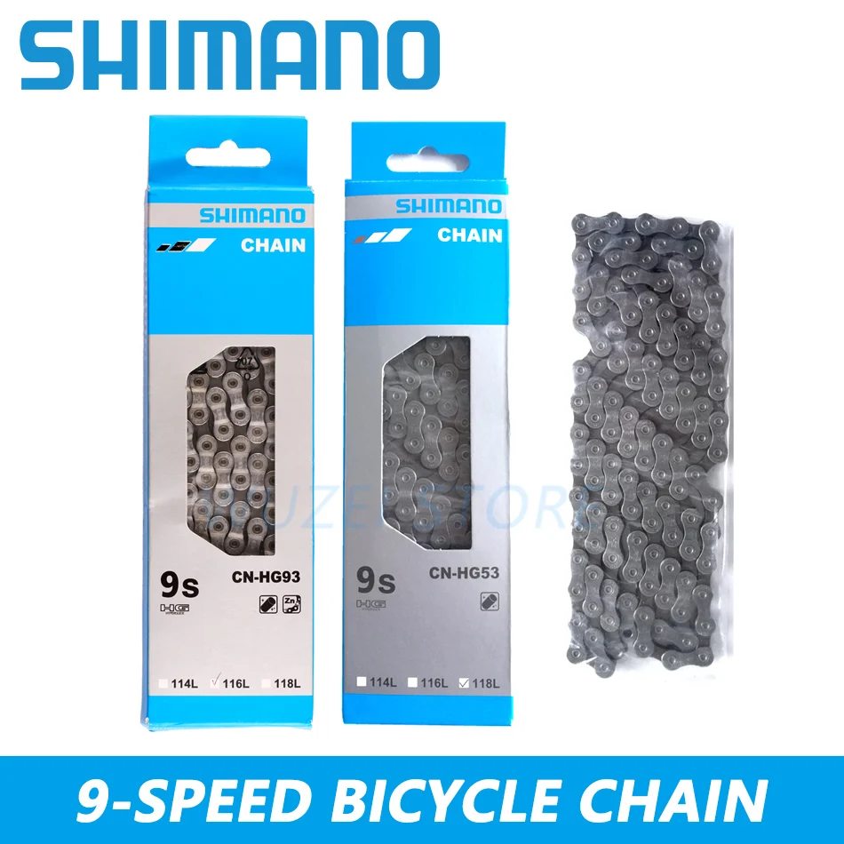 Original SHIMANO KMC 8/9/10/11/12Speed Chains 112/114/116/118/126 Links M6100 M8100 HG71 HG601 HG54 HG40 Road MTB Bicycle Chains