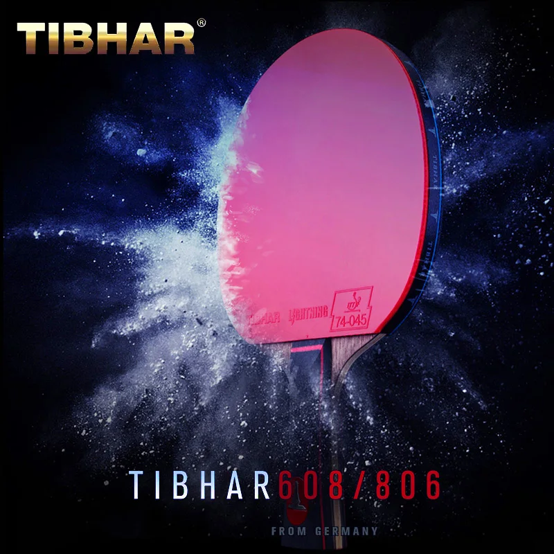 

TIBHAR 608/806 Professional Table Tennis Rackets Competition Ping Pong Bat High Sticky Pimples-in Pingpong Paddle with Bag