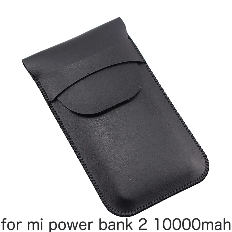 

Multi-more cell phone Universal holster Lidded Straight leather case retro simple style pouch for mi power bank 2 pouch 10000mah