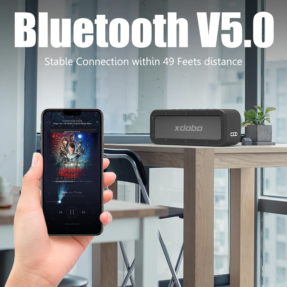 Bluetooth-сабвуфер XDOBO Wake-1983, 50 Вт, IPX7, водонепроницаемый