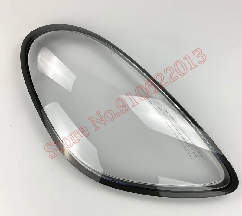 Car Front Headlight Cover For Porsche Cayman 981/718 2013-2016 Auto Lampshade Lampcover Head Lamp light glass Lens Shell Caps