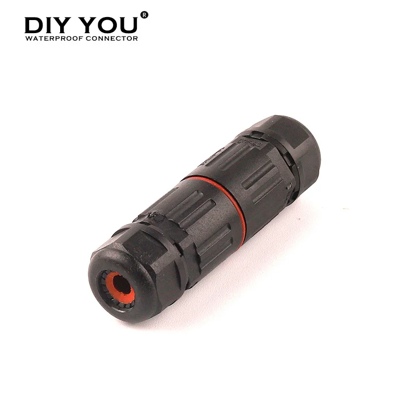 IP68 Waterproof Wire Connector Electrical Cable 2/3 Pin Outdoor Plug Socket Waterproof Straight Connector Quick Screw Connection