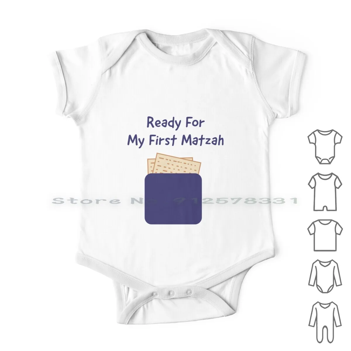 Ready For My First Matzah Newborn Baby Clothes Rompers Cotton Jumpsuits First Matzah Matzo Passover Pesach Baby Jewish Seder