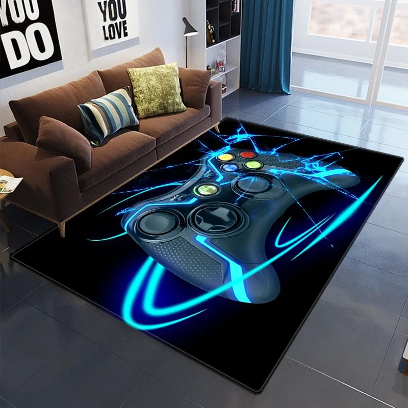 

Cartoon 3D Anime Gamer Controller Kids play Carpets for Living Room Bedroom Area Rug Child Game Floor Mat wholesale/dropshopping