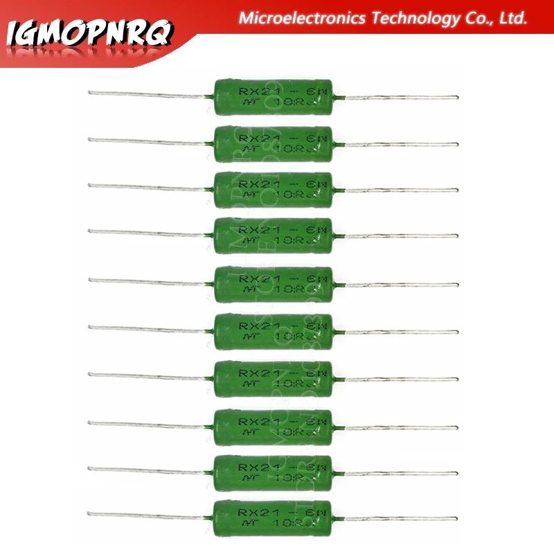 5 шт. RX21-6W проволочный сопротивления 5% 1R 10R 100R 1-10K 12K 15K 18R 20R 22R 24R 27R 30R 33R 36R RX21 igmopnrq