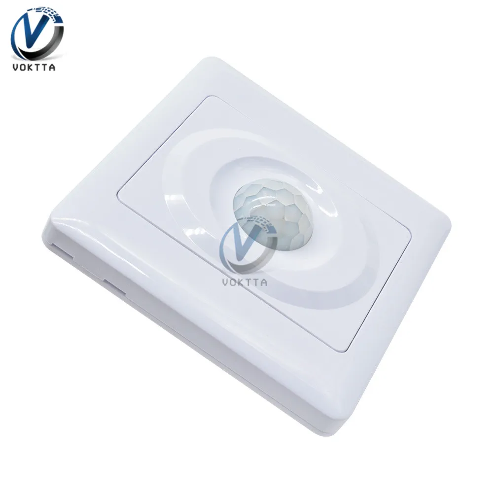 AC 110/220V Human Body Infrared Wall Switch Adjustable Infrared IR Body Motion Sensor Switch Wall Control Light Automatic Module