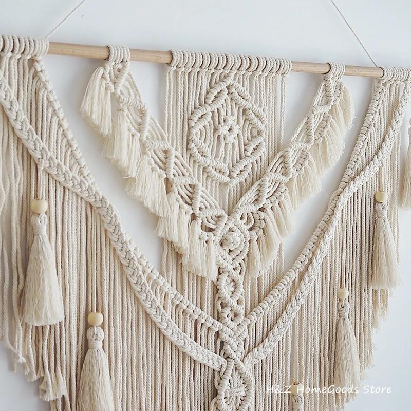 Nordic Böhmischen Macrame Wand Hängen Quaste Boho Tapisserie Hand-Woven Für Wohnkultur Wohnzimmer Schlafzimmer Zimmer Haus Dekoration