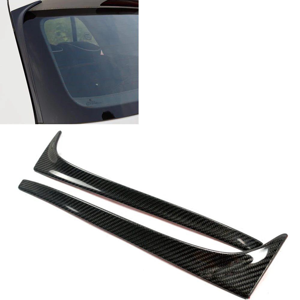 

For Volkswagen VW GOLF 7 MK7 GT 2014-2018 Rline Rear Window Trim Trunk Side Spoiler Wing Carbon Fiber Look Tail Gate Splitter