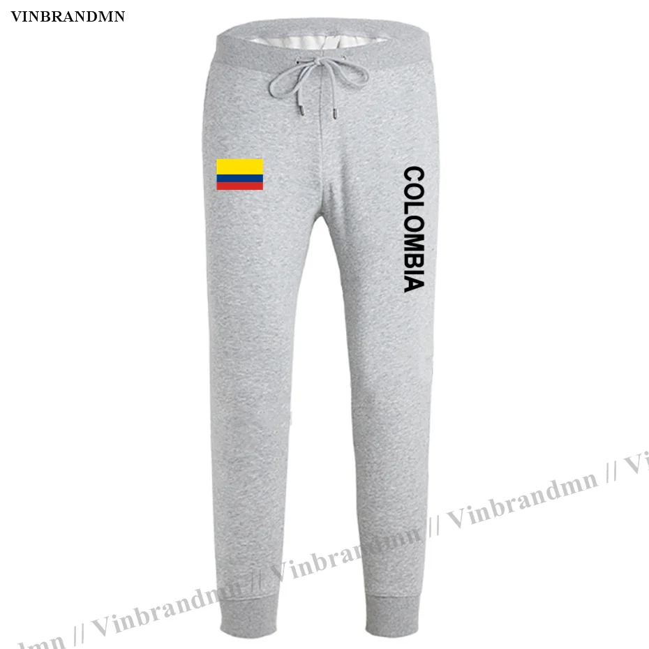 

Colombia Colombian COL CO mens pants joggers jumpsuit sweatpants track sweat fitness fleece tactical casual nation country NEW