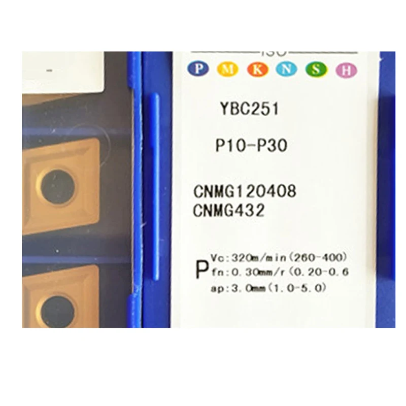 Original CNMG 120404 CNMG120408 CNMG120412 CNMG160608 CNMG190608 CNMG190612 CNMG190616 YBC251 YBC351 Carbide Inserts CNC Cutter