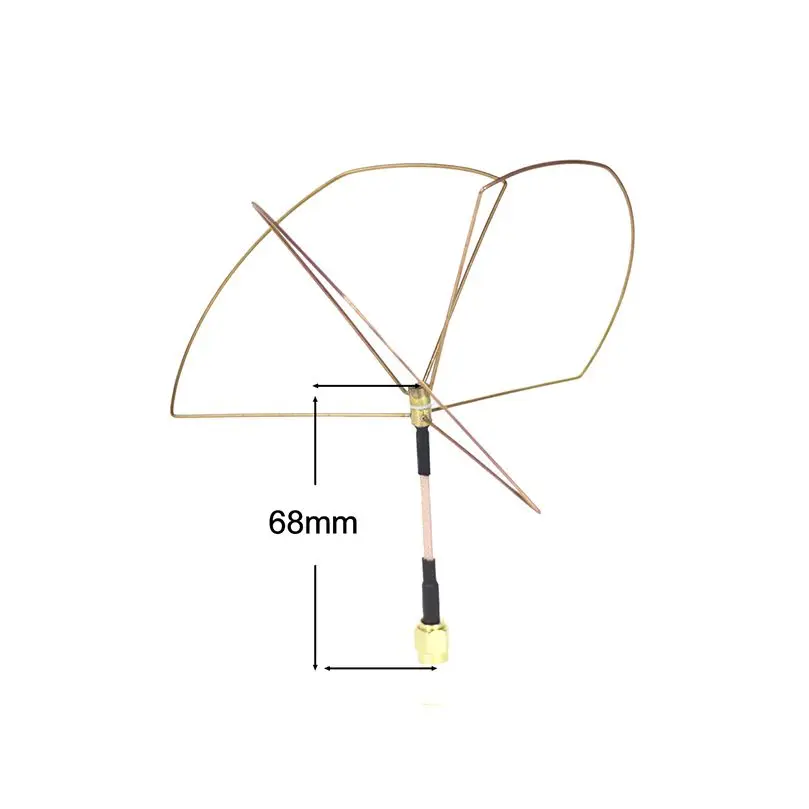 Antenne circulaire polarisée SMA mâle RC FPV 1.2G 1.2GHz, pour émetteur et récepteur de vidéo 1.2Ghz 1.3Ghz