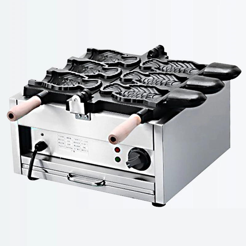 Kommerziellen taiyaki maschine 3-loch gas/elektrische Japanischen snacks und snacks maschine 2KW eis taiyaki 220V