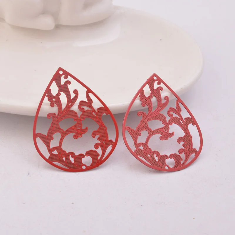 30 Stück AB1496 30*38mm Große Ovale Anhänger Ohrring-Zubehör DIY Schmuckkomponenten – Detail 9