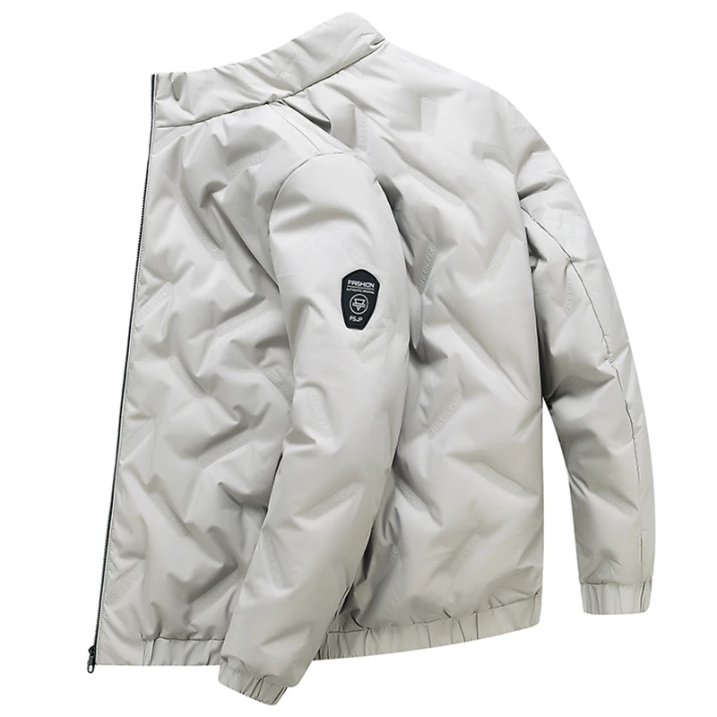 Men's lightweight down jacket new tide winter clothing student youth self-cultivation men's stand collar fashion jacket