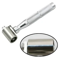 1PC 34mm 40mm Stainless steel Flat Stainless Steel Wall Sticker Roller Tool Hand DIY Bearing Apply Wheel paper Pressure Roller