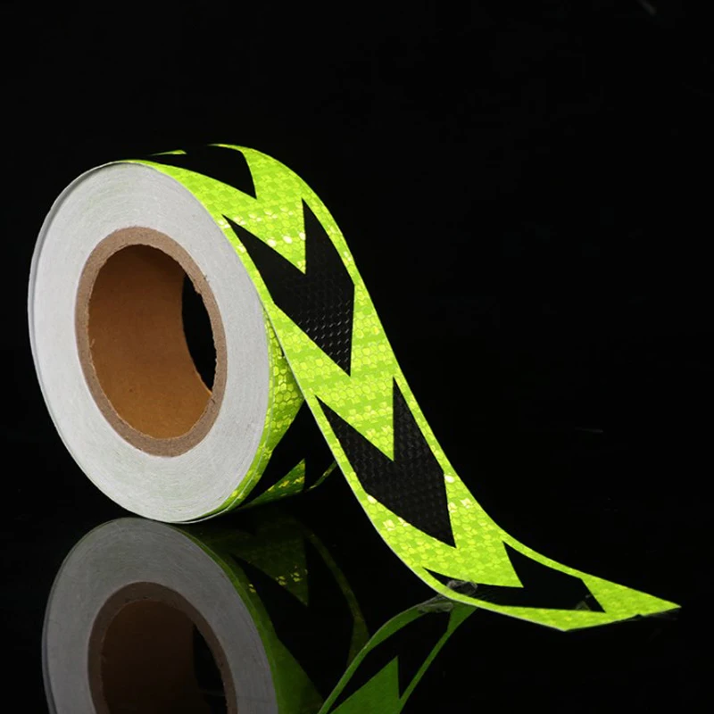 5Cm X 50M/Roll Hoge Intensiteit Outdoor Security Truck Veiligheid Waarschuwing Nacht Reflecterende Strip Tape Stickers