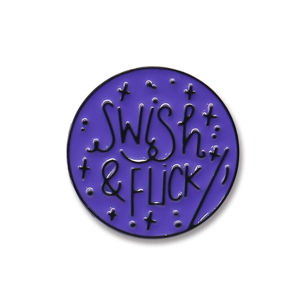 Brooch -Harry fans Magic World Spell Swish & Flick I Wish I Was A Weasley Sweater Pin Enamel Badge Magic Fans Party Accessories