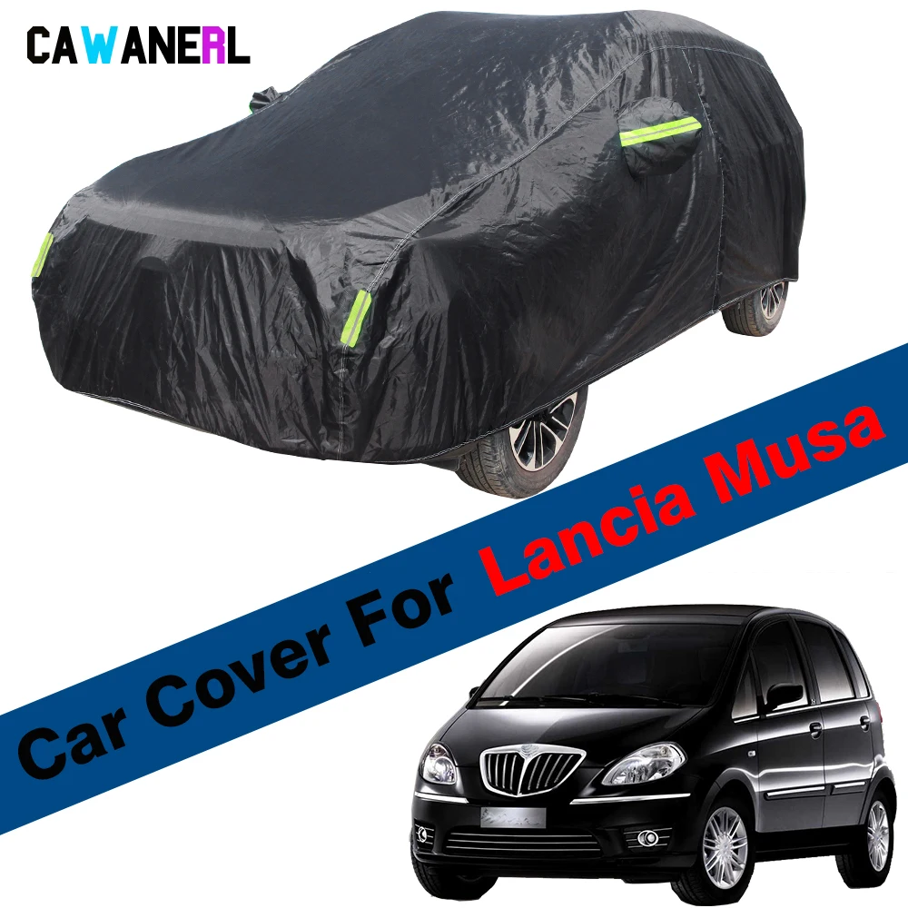 Car Cover MPV Sun Shade Anti-UV Snow Rain Protection Waterproof Cover Dustproof For Lancia Musa