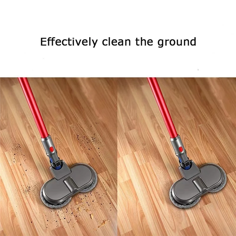Mop elétrico tanque de água para dyson aspirador v7 v8 v10 v11 substituição elétrica mop cabeça escova com 6 esfregando almofadas