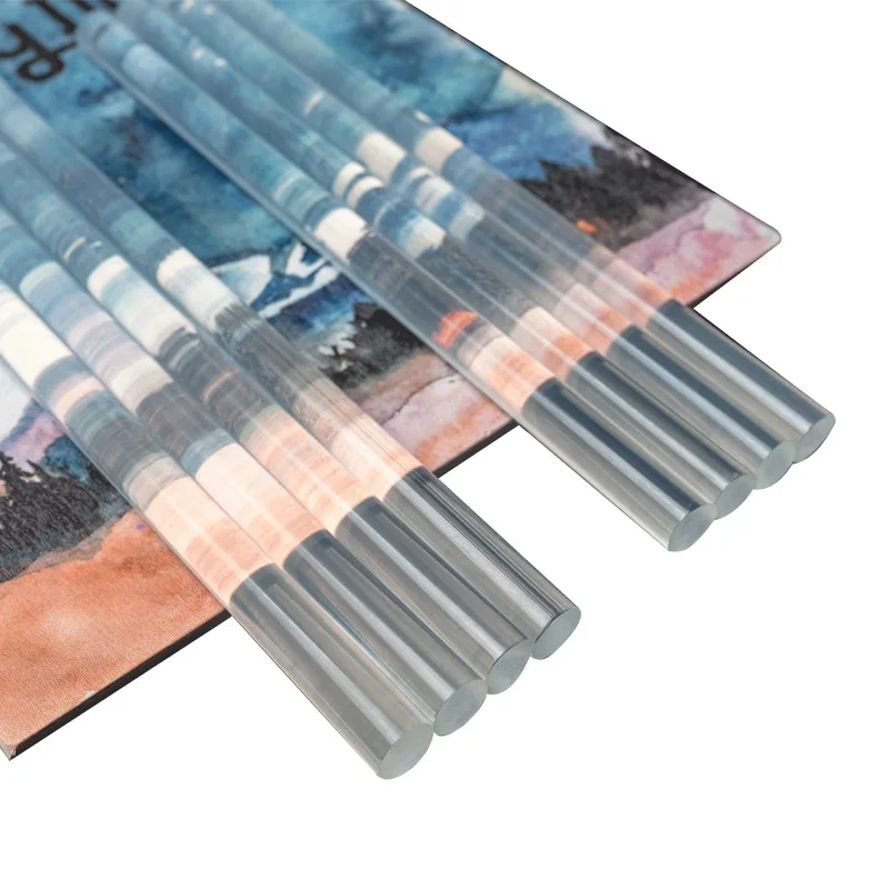 25Pcs 7mmx200mm Very Transparent Glue Stick Craft Hand Repair Tool Hot Melt Glue Sticks for Glue Gun DIY Art Alloy Accessories