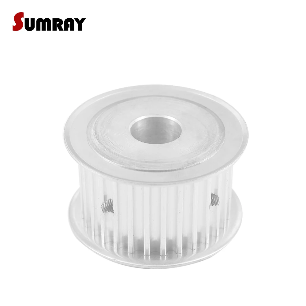 Timing Pulley HTD5M 30T 8/10/12/14/15/19/20/25mm Inner Bore 27mm Width Synchronous Pulley Wheel for Laser Machine